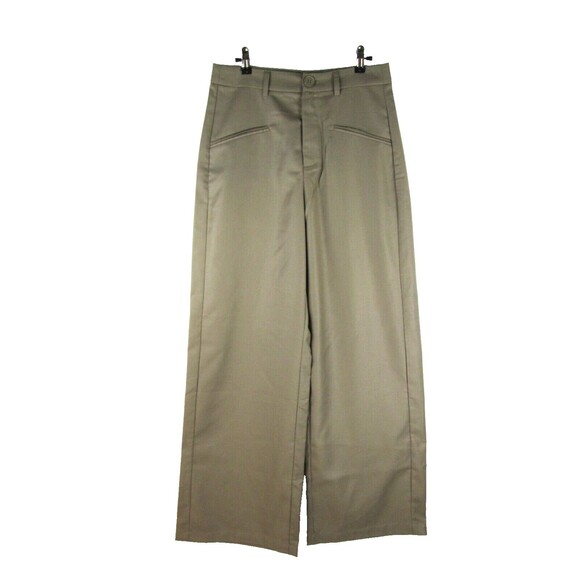 Commense Trousers Women M Taupe Very Wide Leg Faux Pockets 37-721 - Picture 1 of 12